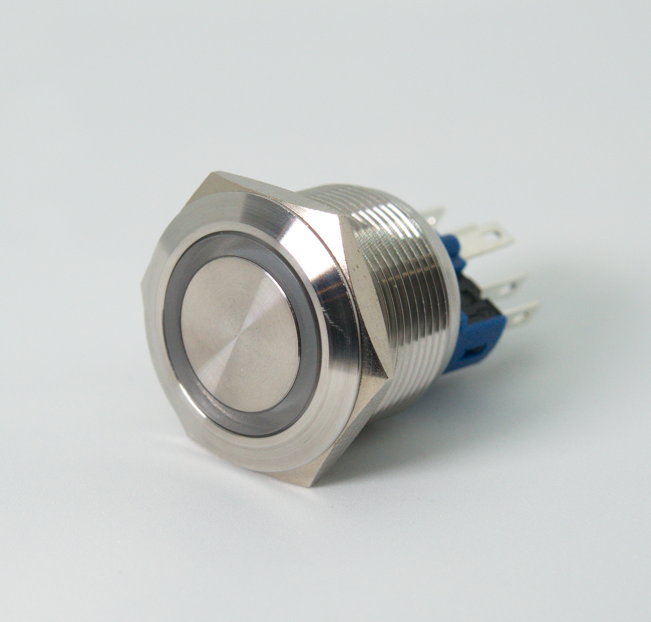 Антивандальная кнопка Sc-985 d=22 220v Б/Ф жёлтая